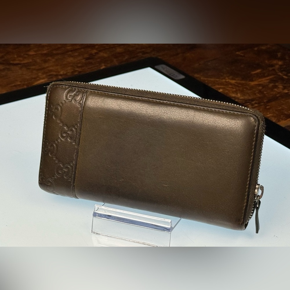 Gucci vintage old mistral Libeccio long leather wallet